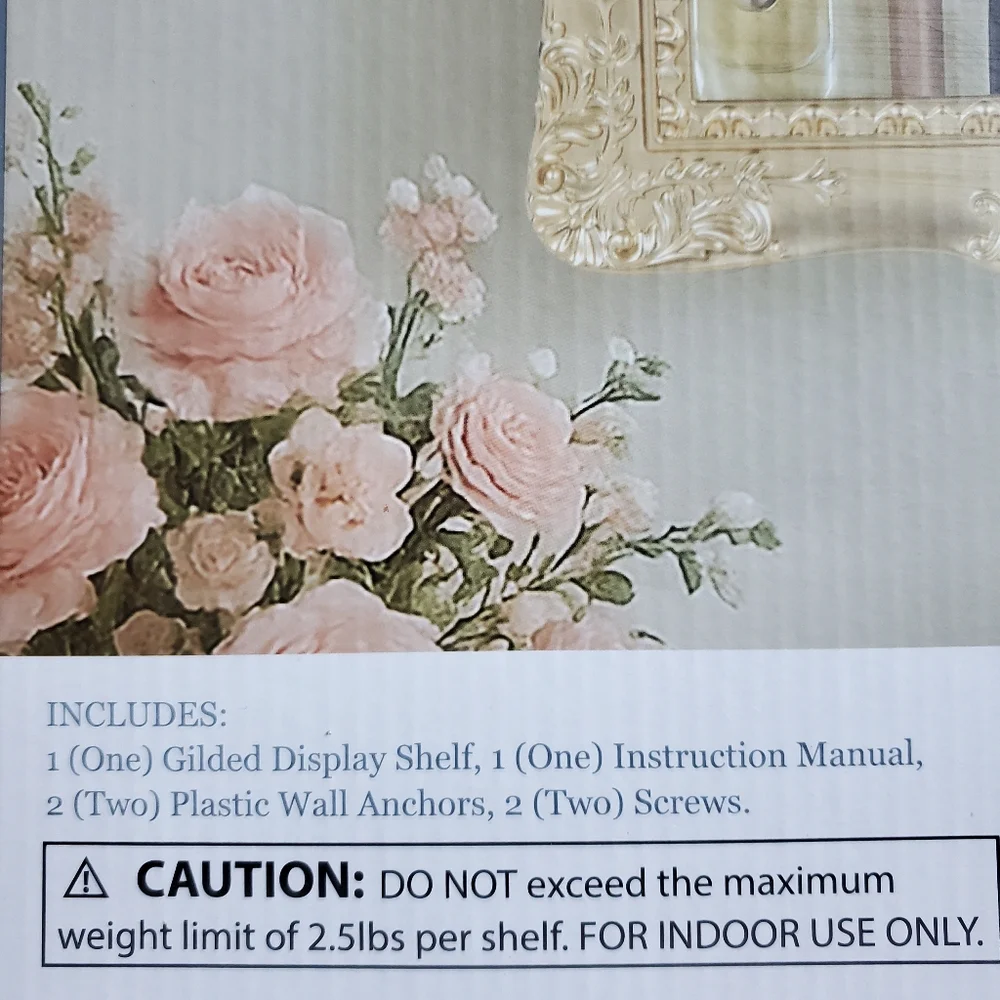Gilded Display Shelf Five Below TikTok Viral Gold Brand New Room2Room - Picture 6 of 7
